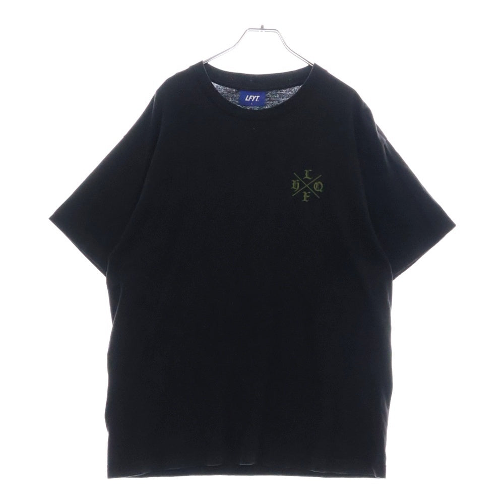 Lafayette(ラファイエット) LFHQ-12 INFAMOUS CREW T-SHIRT AMAZON SAHARA アマゾンサハラプリント半袖Tシャツ ブラック/カーキ