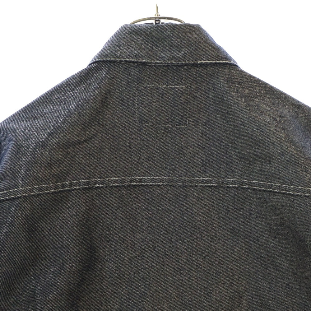 FUBU(フブ) METALLIC DENIM JACKET メタリックデニムジャケット FAM-51304 シルバー