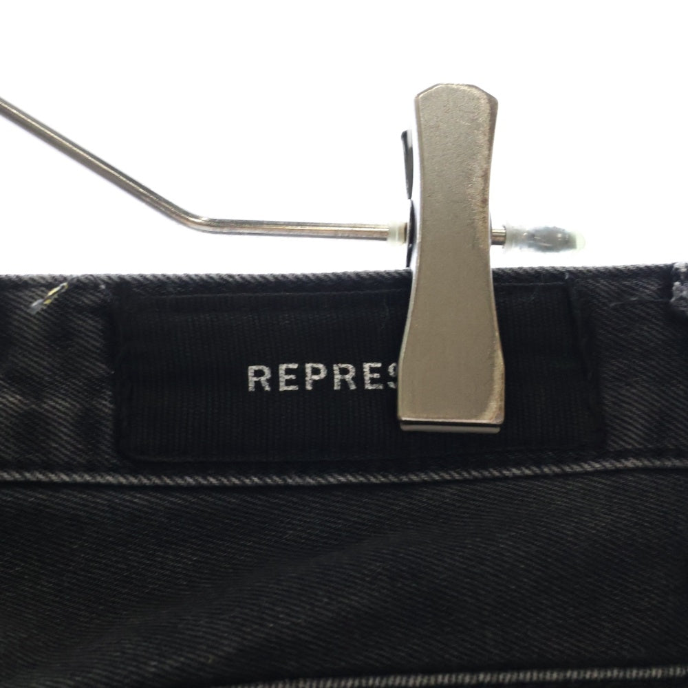 REPRESENT(リプレゼント) KNEE DESTROYER DENIM ニーデストロイヤースキニーデニムパンツ L-998 ブラック