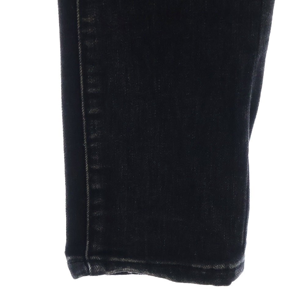 MNML(ミニマル) リペアデストロイ加工クラッシュスキニーデニムパンツ ブラック