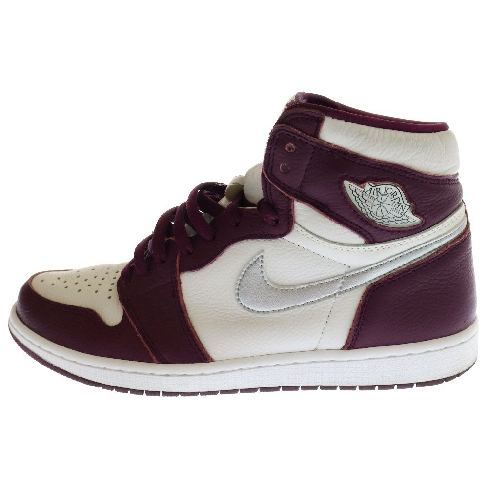 NIKE(ナイキ) AIR JORDAN 1 HIGH OG Bordeaux 555088-611 エアジョーダン1 ハイ OG ボルドー ハイカットスニーカー シューズ ホワイト/レッド US11/29.0cm