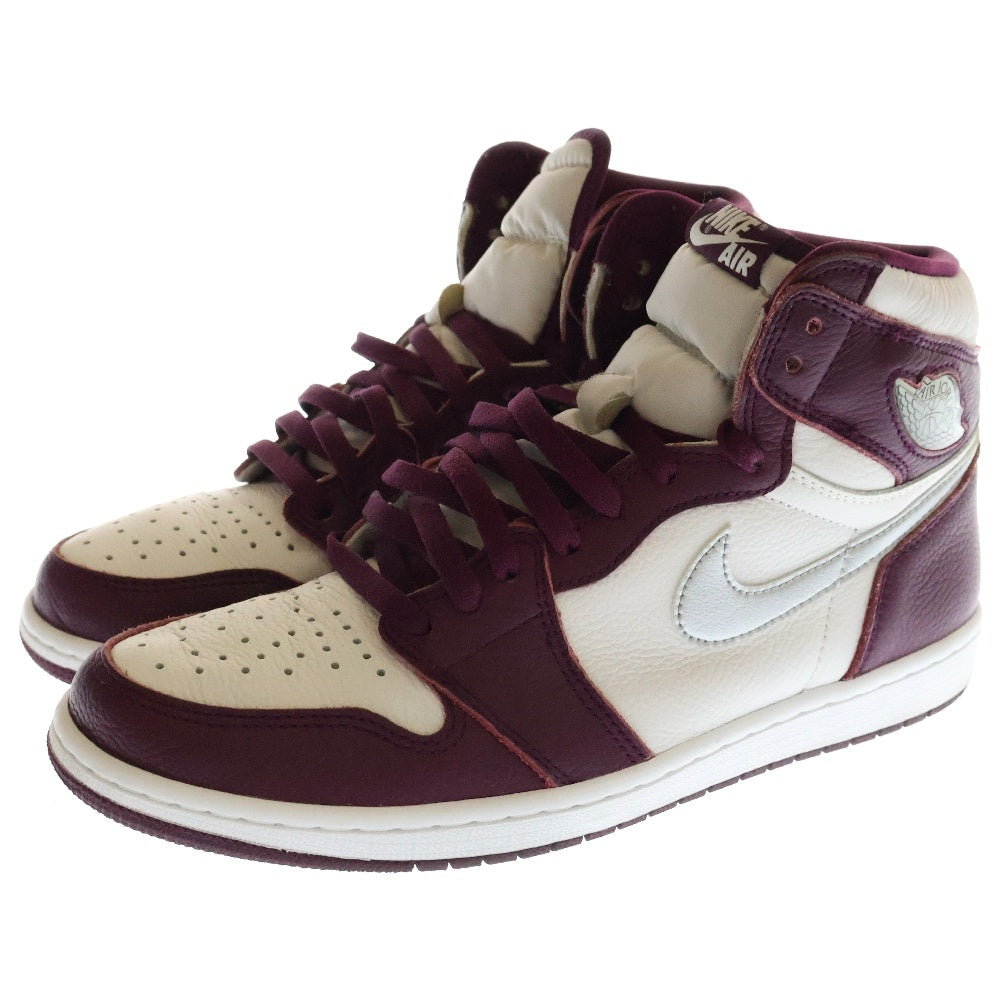 NIKE(ナイキ) AIR JORDAN 1 HIGH OG Bordeaux 555088-611 エアジョーダン1 ハイ OG ボルドー ハイカットスニーカー シューズ ホワイト/レッド US11/29.0cm