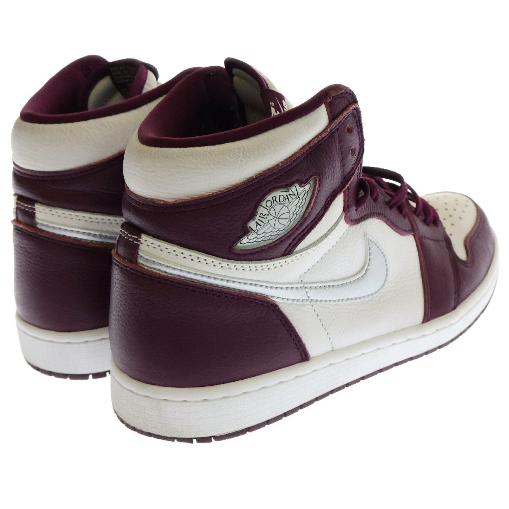 NIKE(ナイキ) AIR JORDAN 1 HIGH OG Bordeaux 555088-611 エアジョーダン1 ハイ OG ボルドー ハイカットスニーカー シューズ ホワイト/レッド US11/29.0cm