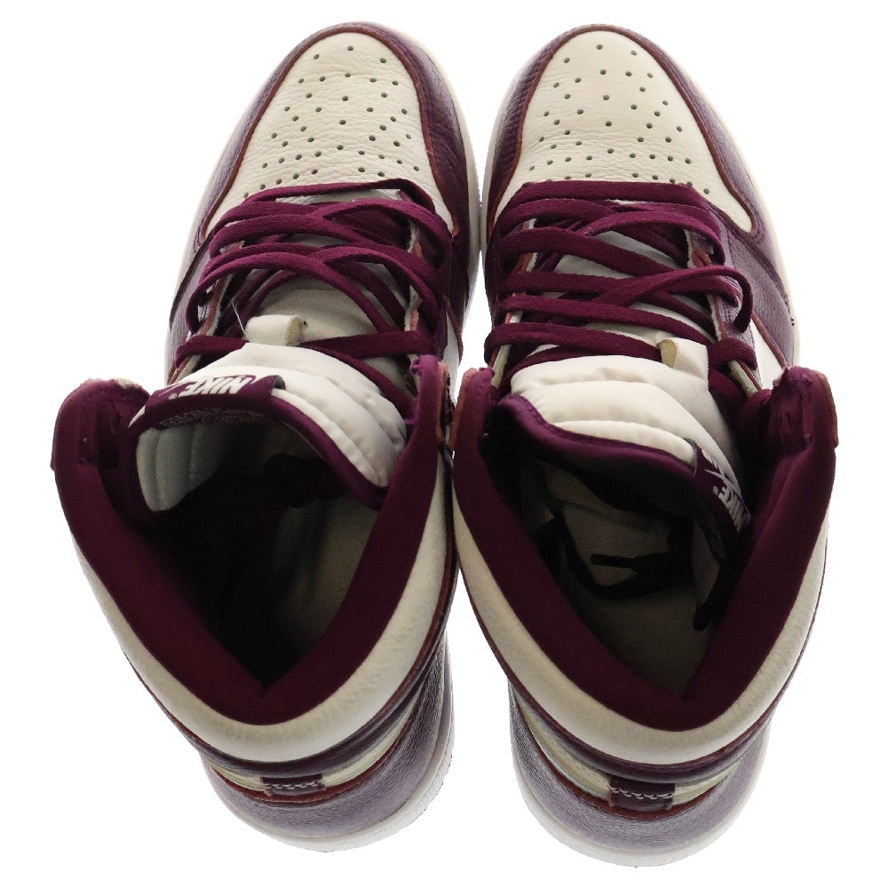 NIKE(ナイキ) AIR JORDAN 1 HIGH OG Bordeaux 555088-611 エアジョーダン1 ハイ OG ボルドー ハイカットスニーカー シューズ ホワイト/レッド US11/29.0cm