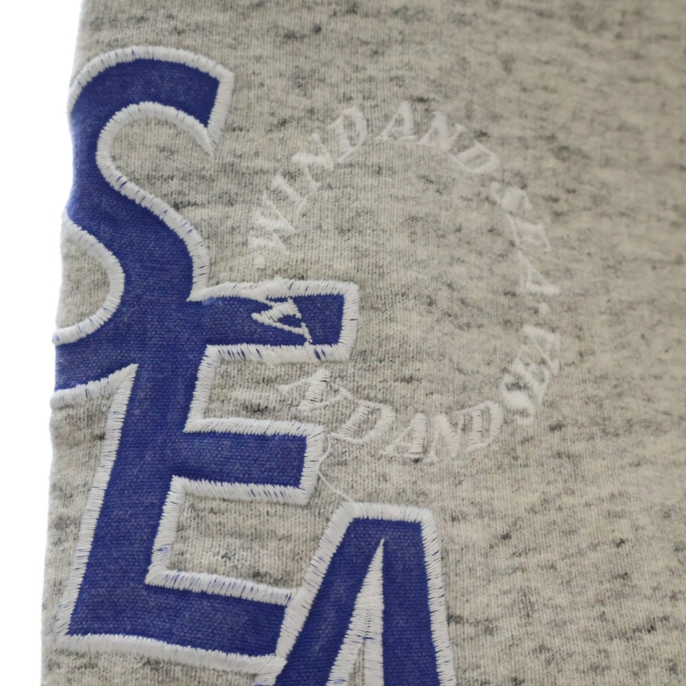 WIND AND SEA(ウィンダンシー) ロゴ刺繍 ハーフパンツ ショーツ 11TH-CS-17 グレー