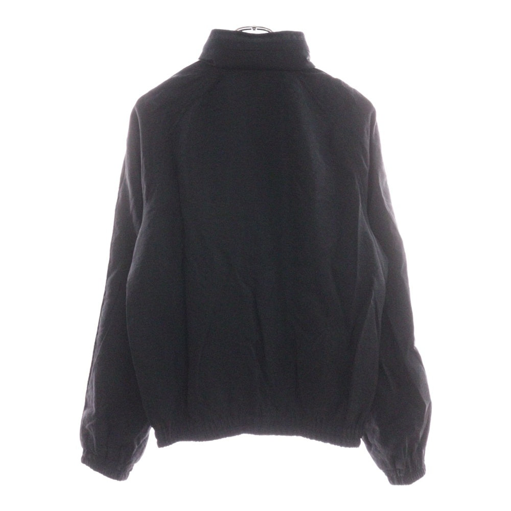 SAINT LAURENT PARIS(サンローランパリ) 22SS ボンバーブルゾン ナイロンロゴ刺繍トラックジャケット 684942 Y2E80 ブラック