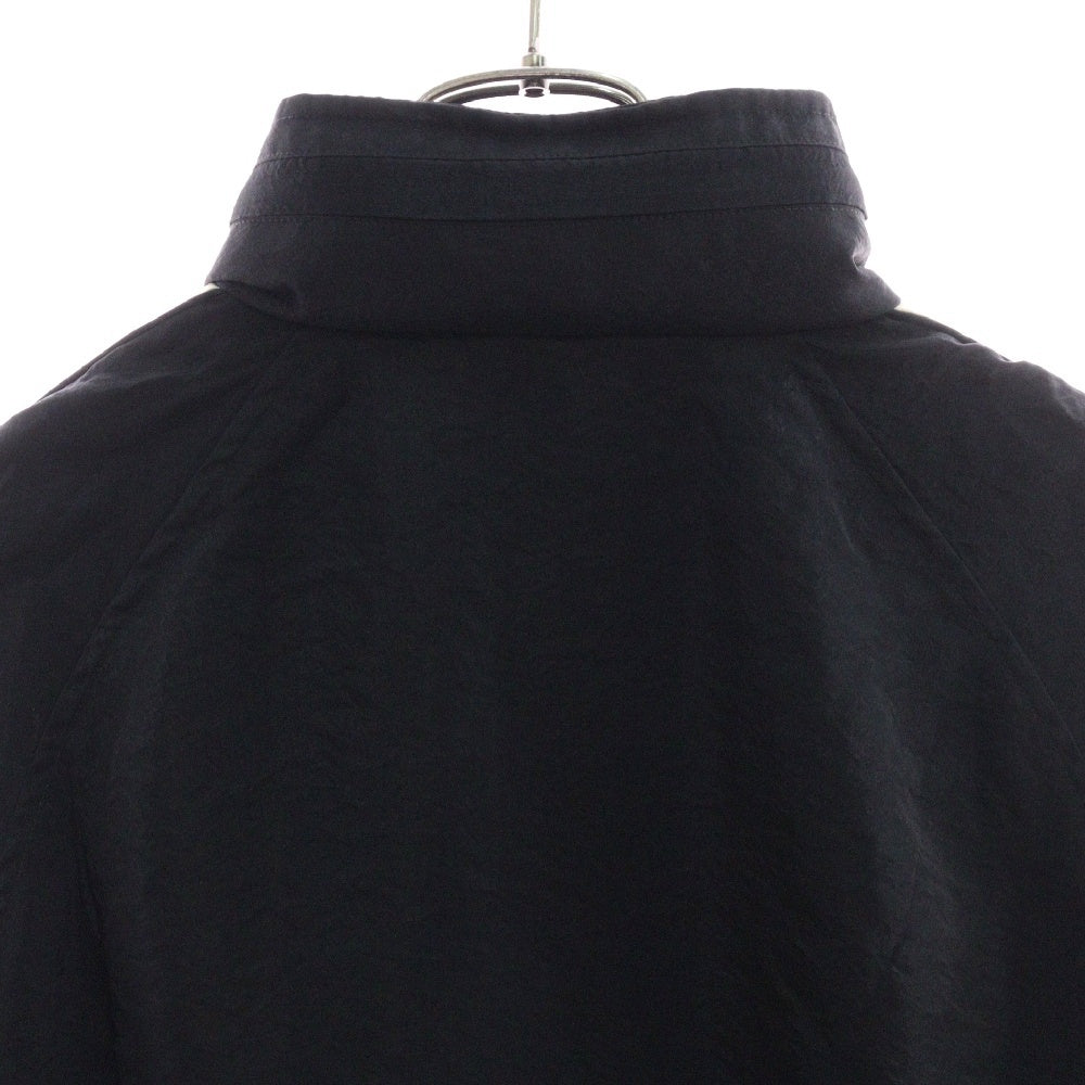 SAINT LAURENT PARIS(サンローランパリ) 22SS ボンバーブルゾン ナイロンロゴ刺繍トラックジャケット 684942 Y2E80 ブラック