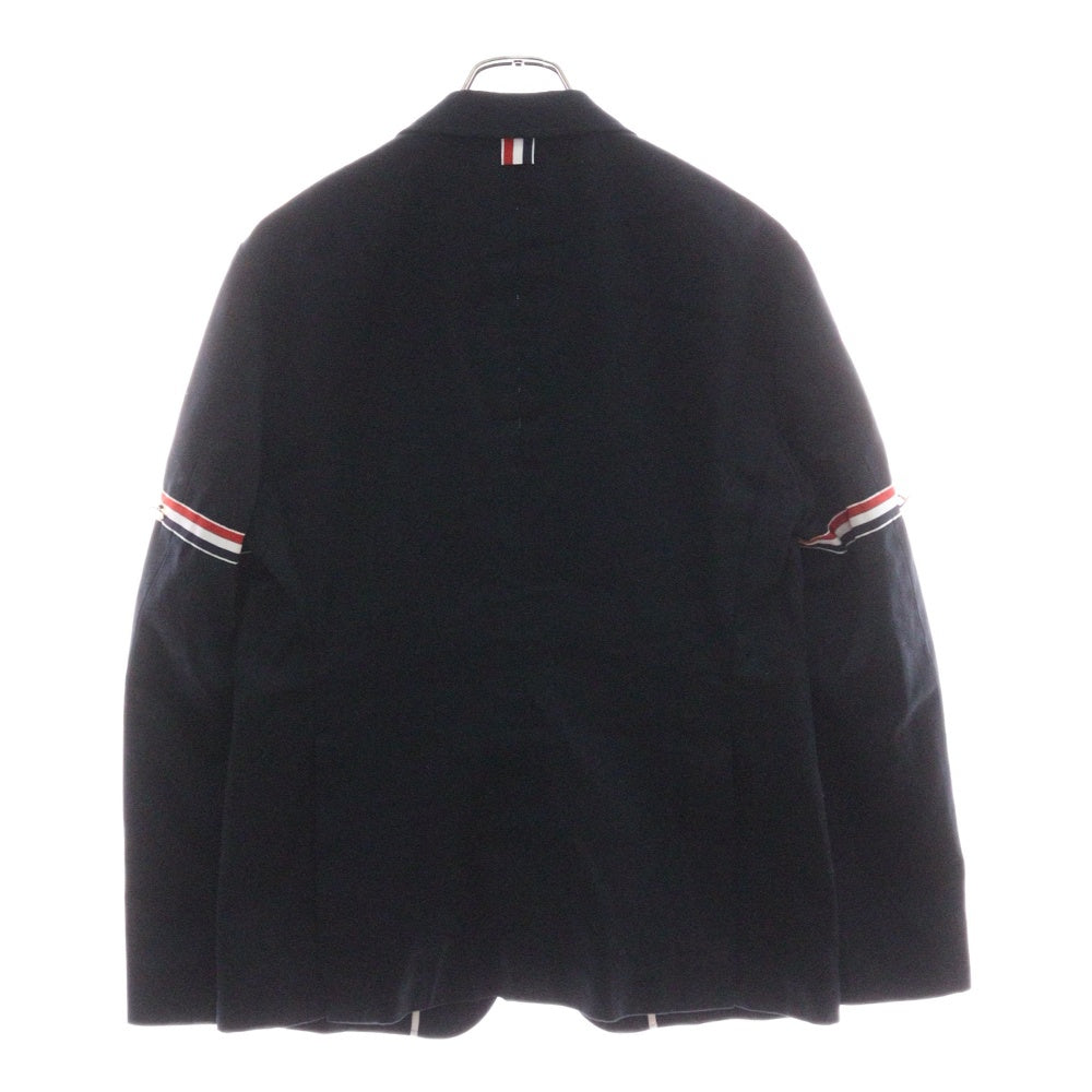 THOM BROWNE(トムブラウン) 24SS グログランアームバンド アンコントラクテッドテーラードジャケット MJU527A-03788415 ネイビー