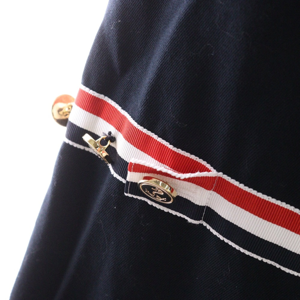 THOM BROWNE(トムブラウン) 24SS グログランアームバンド アンコントラクテッドテーラードジャケット MJU527A-03788415 ネイビー