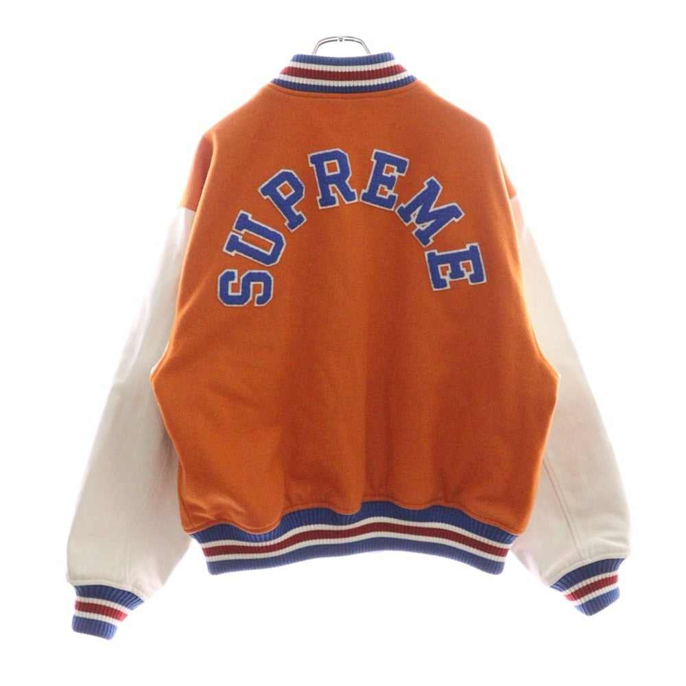 SUPREME(シュプリーム) 23AW Tiger Varsity Jacket タイガーバーシティージャケット スタジャン オレンジ