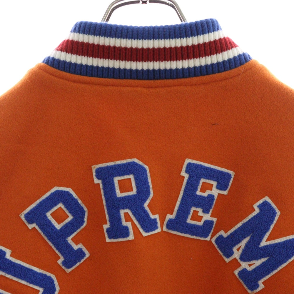 SUPREME(シュプリーム) 23AW Tiger Varsity Jacket タイガーバーシティージャケット スタジャン オレンジ