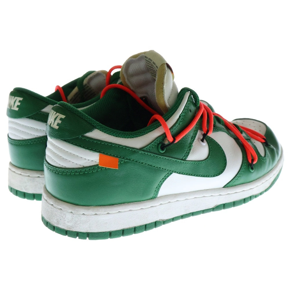 NIKE(ナイキ) ×OFF-WHITE DUNK LOW PINE-GREEN CT0856‐100 オフホワイト ダンク パイングリーン ローカットスニーカー グリーン/ホワイト US9/27.0cm