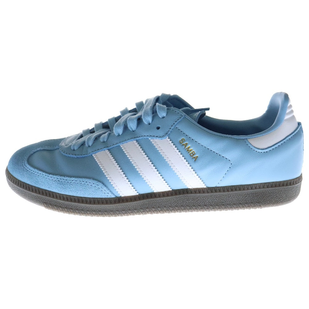 adidas(アディダス) SAMBA TEAM HQ7037 サンバ チーム ローカットスニーカー クリアブルー/ホワイト US9/27.0cm
