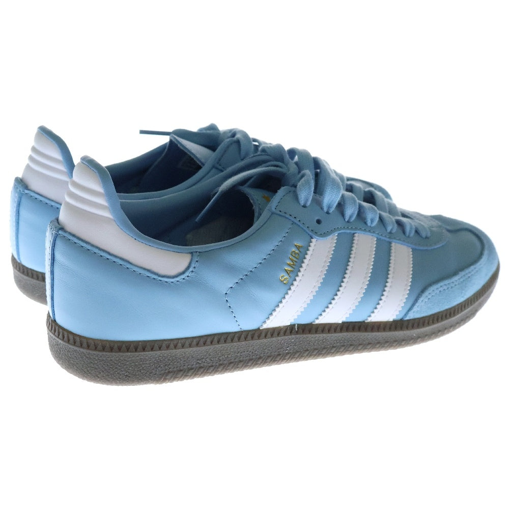 adidas(アディダス) SAMBA TEAM HQ7037 サンバ チーム ローカットスニーカー クリアブルー/ホワイト US9/27.0cm