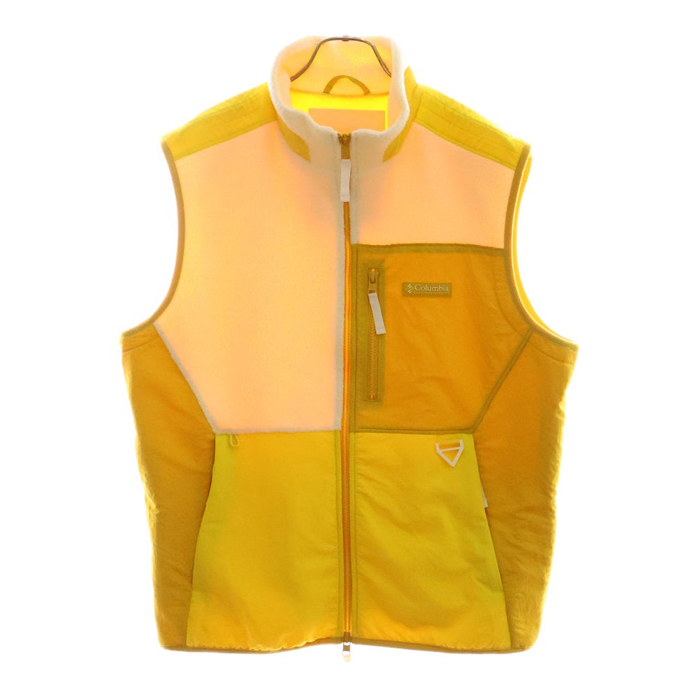 KITH(キス) 24SS×Columbia Sherpa Vest コロンビア シェルパフリースベスト イエロー/ベージュ