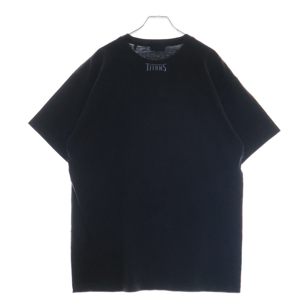KITH(キス) 23AW×NFL Titans Vintage Tee タイタンズ ヴィンテージ加工プリント半袖Tシャツ ブラック
