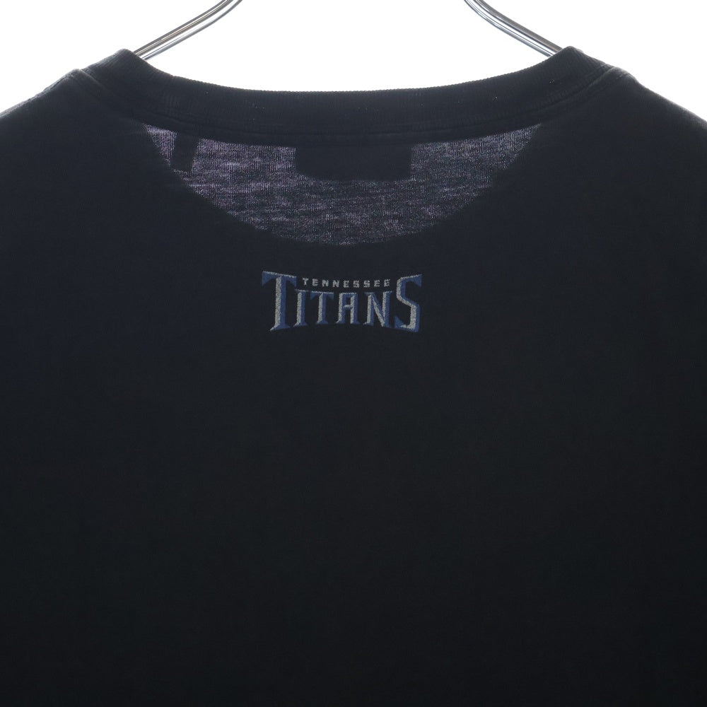 KITH(キス) 23AW×NFL Titans Vintage Tee タイタンズ ヴィンテージ加工プリント半袖Tシャツ ブラック