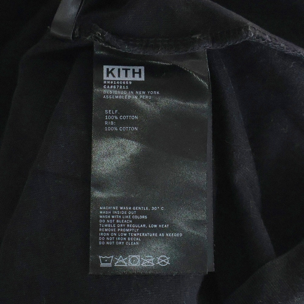 KITH(キス) 23AW×NFL Titans Vintage Tee タイタンズ ヴィンテージ加工プリント半袖Tシャツ ブラック