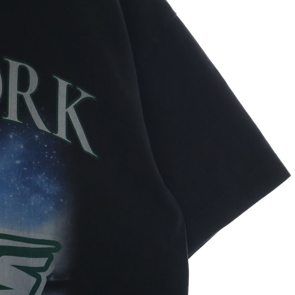 KITH(キス) 23AW×NFL 47 JETS Vintage Tee ジェッツ ヴィンテージ加工プリント半袖Tシャツ ブラック