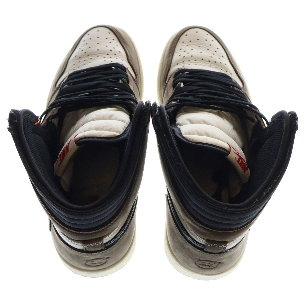 NIKE(ナイキ) ×TRAVIS SCOTT AIR JORDAN 1 RETRO HIGH OG TS SP CD4487-100 トラヴィススコット エアジョーダン1 レトロ ハイカットスニーカー ブラウン US10/28.0cm