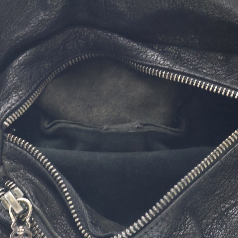 CHROME HEARTS(クロムハーツ) #1 SNAT PACK スナットパック ダガージップ ガンスリンガーベルト デストロイレザーウエストバッグ ブラック