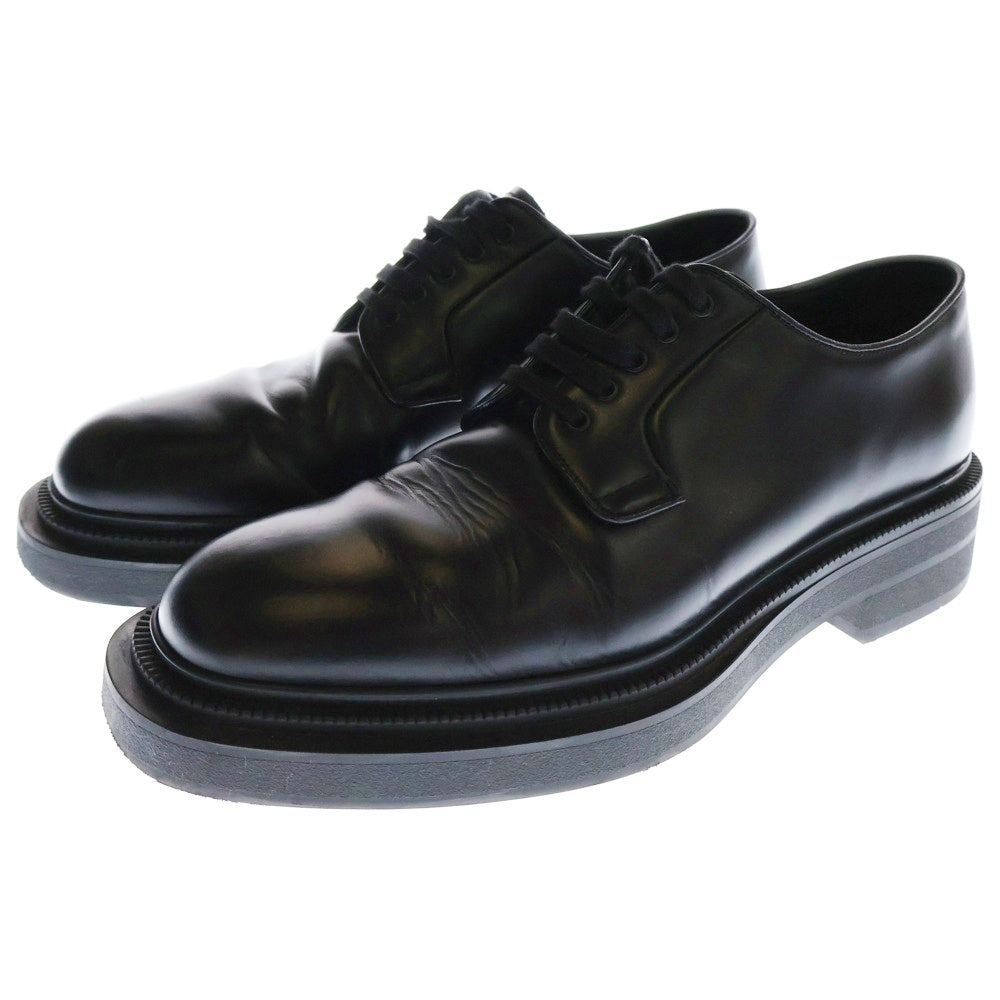 PRADA(プラダ) ブラッシュドレザー ローカット ダービーシューズ ブラック 2EE404