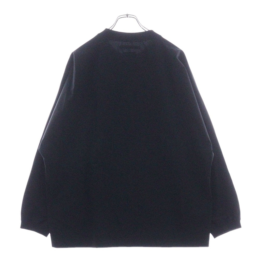 UNITED ARROWS & SONS(ユナイテッドアローズ アンド サンズ) by DAISUKE OBANA TFT D/SL CREW オバナダイスケ クルーネック ロングスリーブカットソー ブラック 5512-299-0569