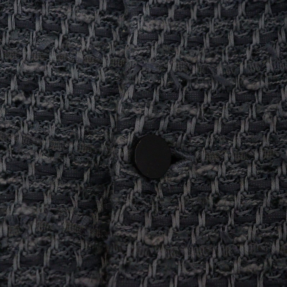 COOHEM(コーヘン) 24AW BASIC TWEED NO-COLLAR JACKET 4ポケット ベーシック ツイード ノーカラージャケット グレー 13-244-014