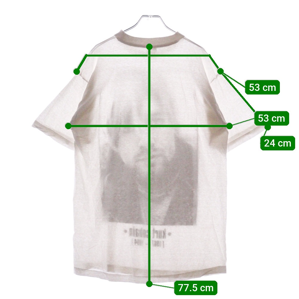 VINTAGE(ヴィンテージ) 90s NIRVANA KURT COBAIN MEMORIAL ニルヴァーナ カートコバーン メモリアル 追悼 Tシャツ 半袖カットソー ホワイト