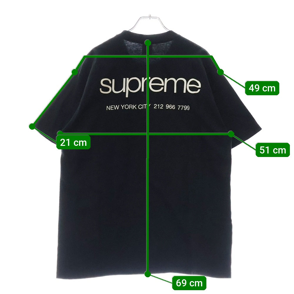 SUPREME(シュプリーム) 23AW Nyc Tee エヌワイシープリント半袖Tシャツ カットソー ブラック