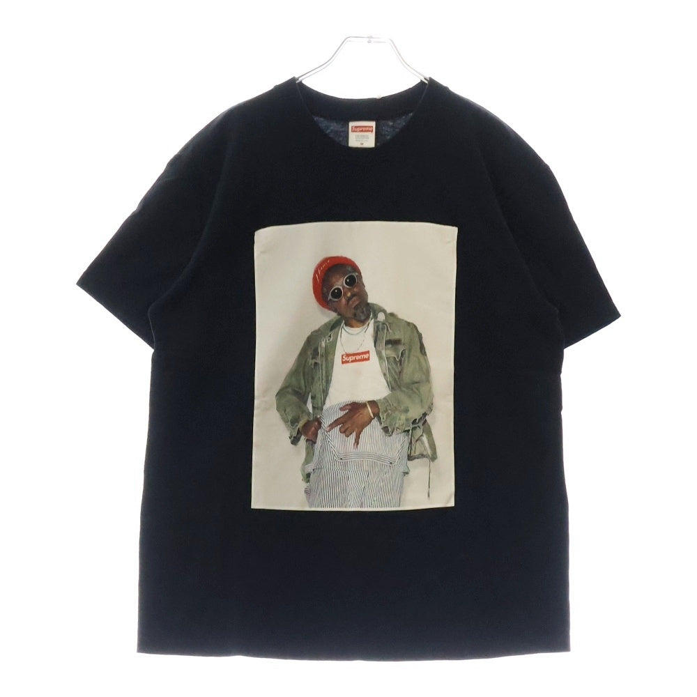 SUPREME(シュプリーム) 22AW Andre 3000 Tee アンドレ3000 プリント半袖Tシャツ カットソー ブラック