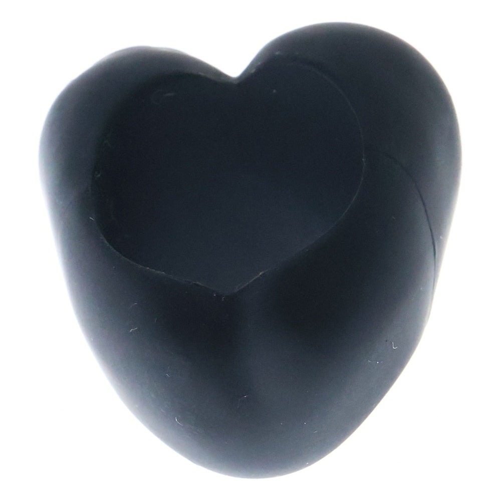 CHROME HEARTS(クロムハーツ) HEART PLSTC RING ハート シリコンラバーリング ブラック