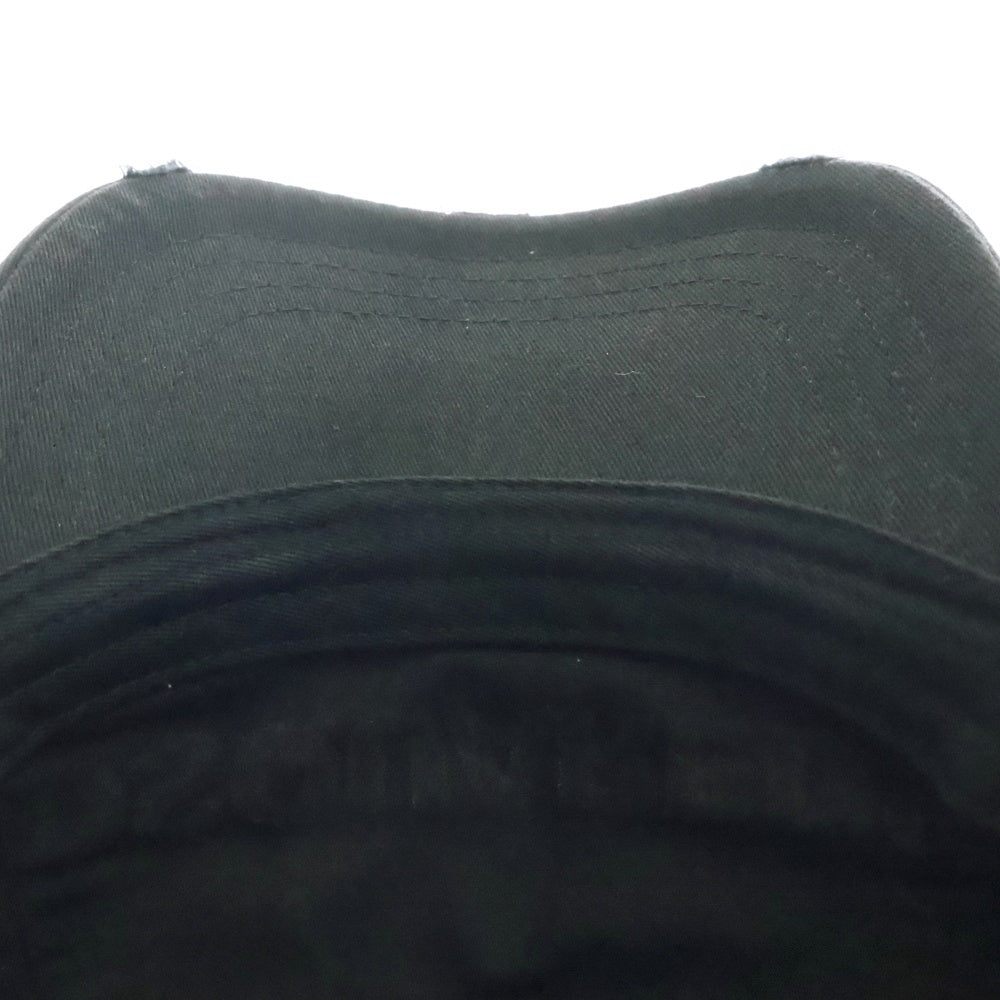 DSQUARED2(ディースクエアード) DEAN&DAN クラッシュ加工ロゴベースボールキャップ 帽子 S82BC0028 ブラック