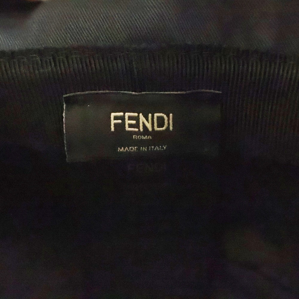 FENDI(フェンディ) FFズッカ柄 総柄バケットハット 帽子 FXQ801 A61W レッド