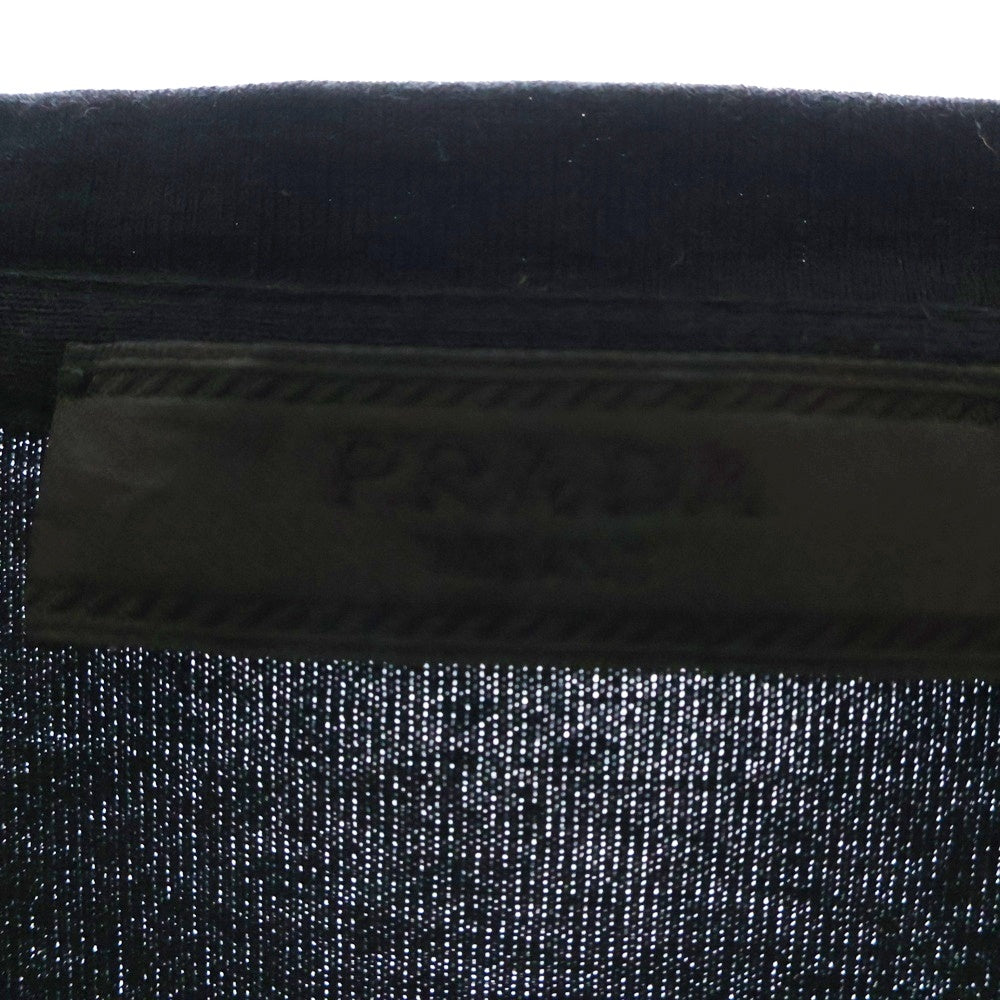 PRADA(プラダ) ロゴナイロン切り替えポケット半袖Tシャツ SJN250 R192 ブラック