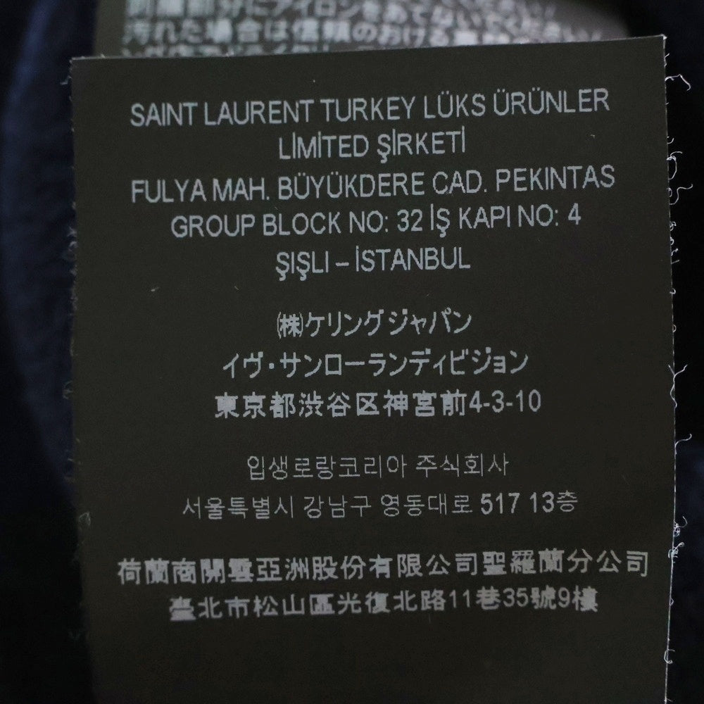 SAINT LAURENT PARIS(サンローランパリ) 24SS Joggers Marine エンブロイダリーロゴスウェットジョガーパンツ 778059 Y36SW ネイビー