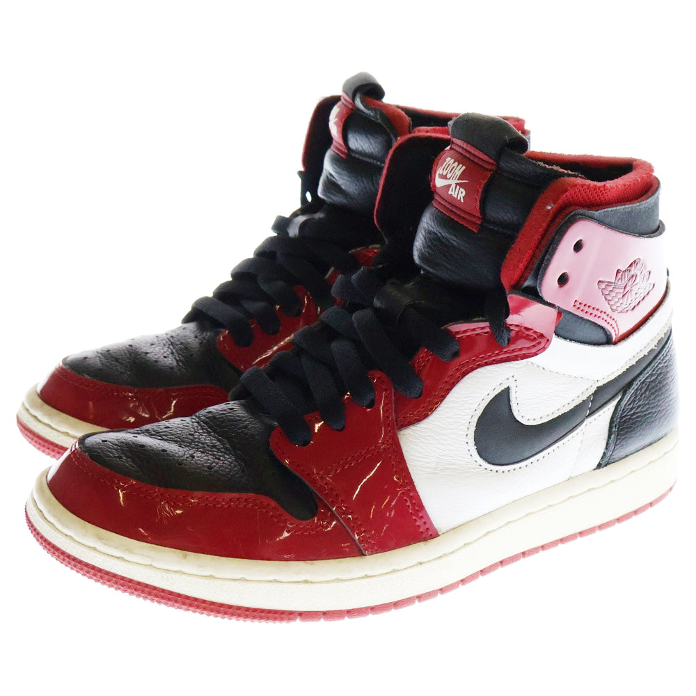 NIKE(ナイキ) AIR JORDAN1 ZOOM AIR CMFT CT0979-610 エアジョーダン1 ハイ ズーム コンフォート スニーカー ハイカット US7/24.0cm レッド/ホワイト/ブラック レディース