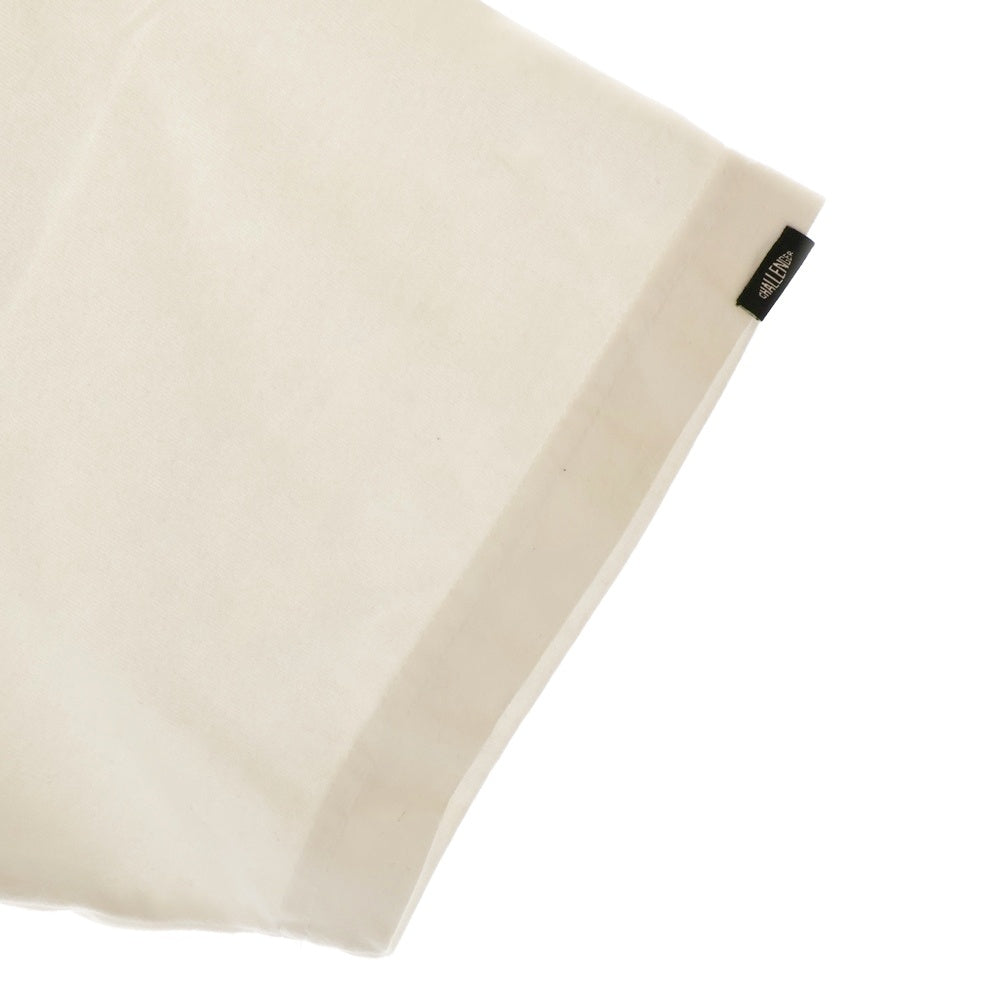 CHALLENGER(チャレンジャー) フロントプリント ウルフ柄 半袖Tシャツ カットソー ホワイト