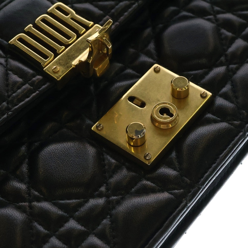 Christian Dior(クリスチャンディオール) ADDICT アディクト レザーショルダーバッグ ブラック レディース