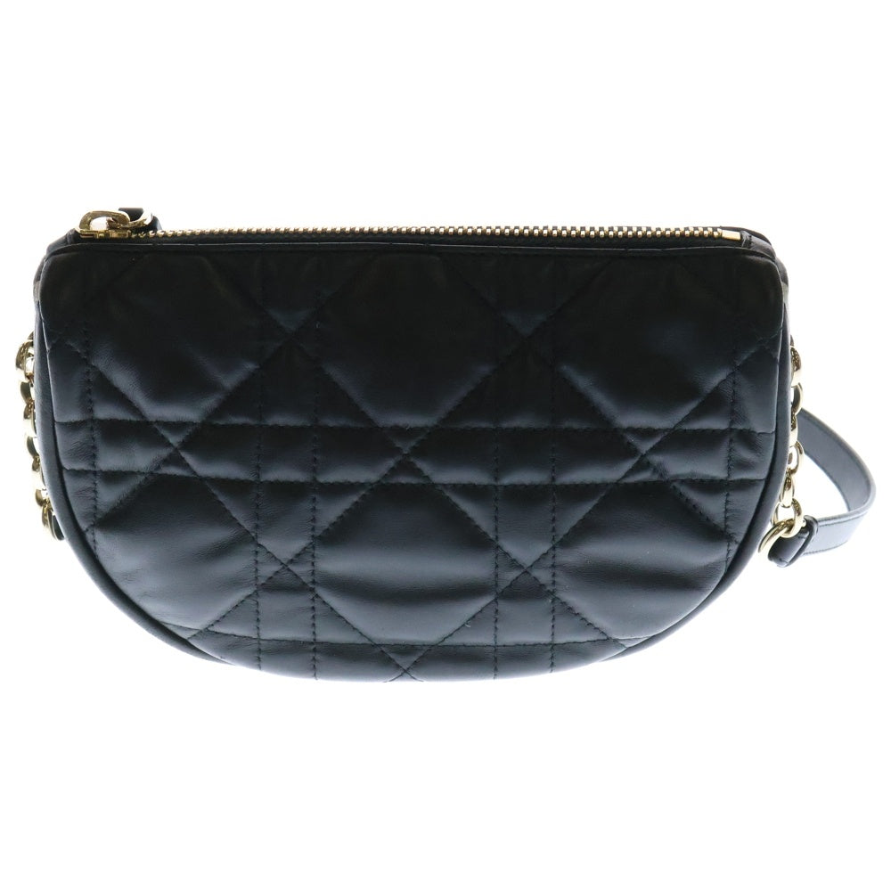 Christian Dior(クリスチャンディオール) HOBO ホーボー レザーショルダーバッグ ブラック レディース