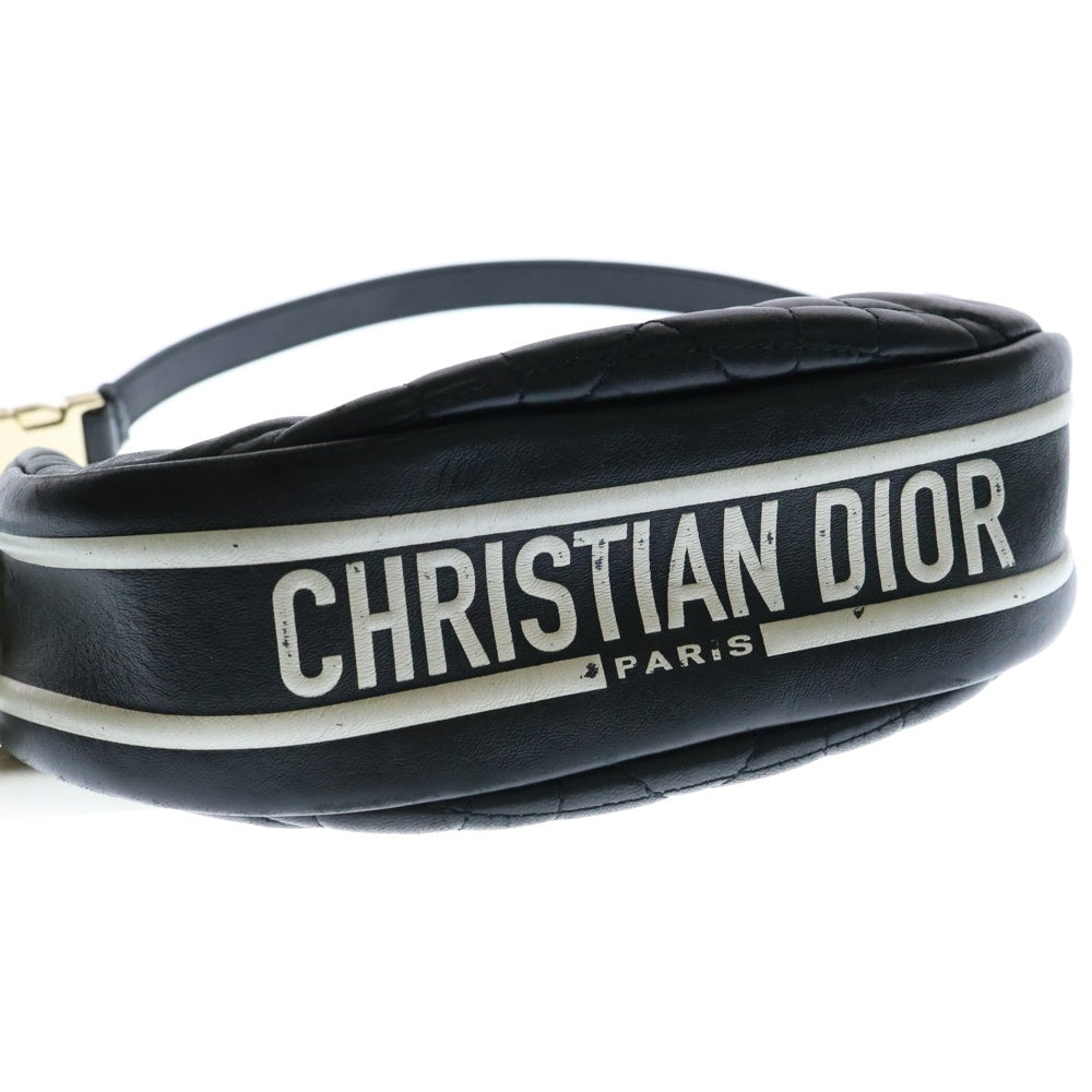 Christian Dior(クリスチャンディオール) HOBO ホーボー レザーショルダーバッグ ブラック レディース