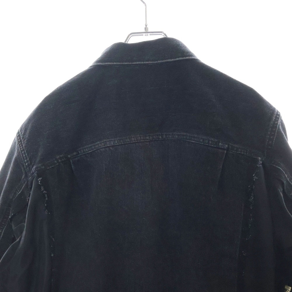 Sacai(サカイ) Denim Nylon Twill Jacket デニム ナイロンツイル ドッキングジャケット ブラック SCM-204