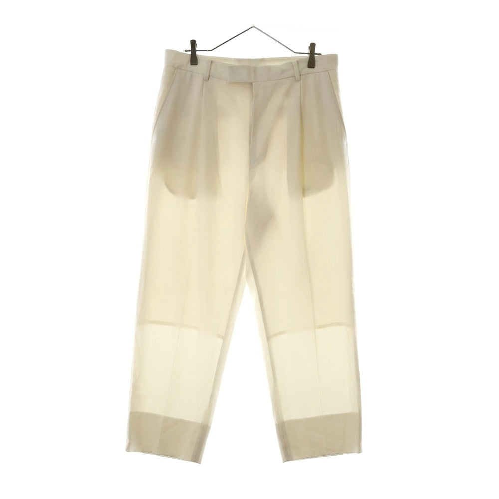 WACKO MARIA(ワコマリア) 23SS DORMEUIL PLEATED TROUSERS(TYPE-2)ドーメル 1タックトラウザーパンツ オフホワイト スラックス 23SS-WMP-TR02