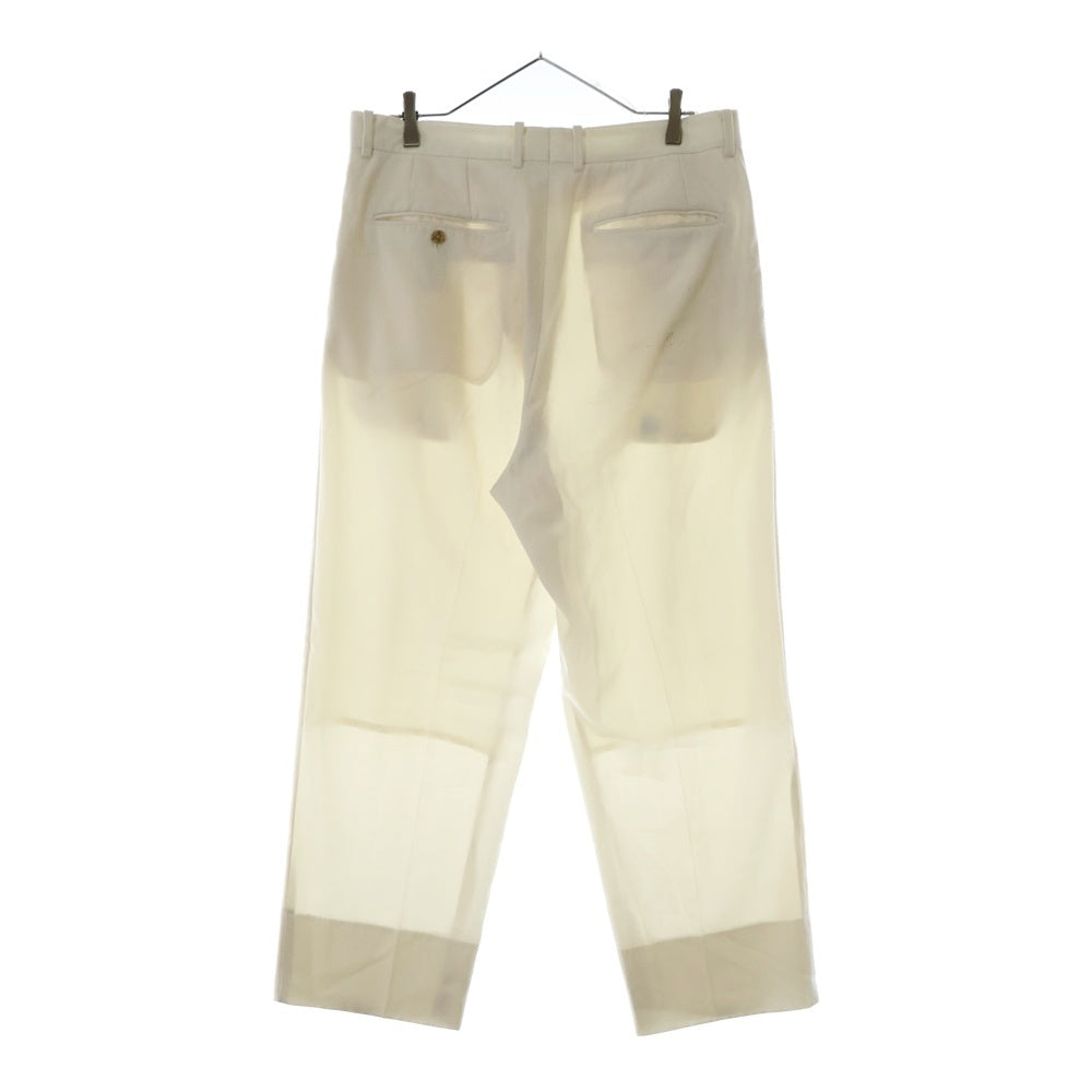 WACKO MARIA(ワコマリア) 23SS DORMEUIL PLEATED TROUSERS(TYPE-2)ドーメル 1タックトラウザーパンツ オフホワイト スラックス 23SS-WMP-TR02