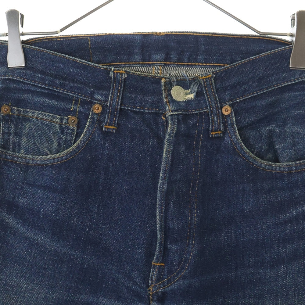 Levi's(リーバイス) 70s VINTAGE 501 66前期 スモールe ボタン裏刻印6 平行ステッチ ボタンフライ3つ
