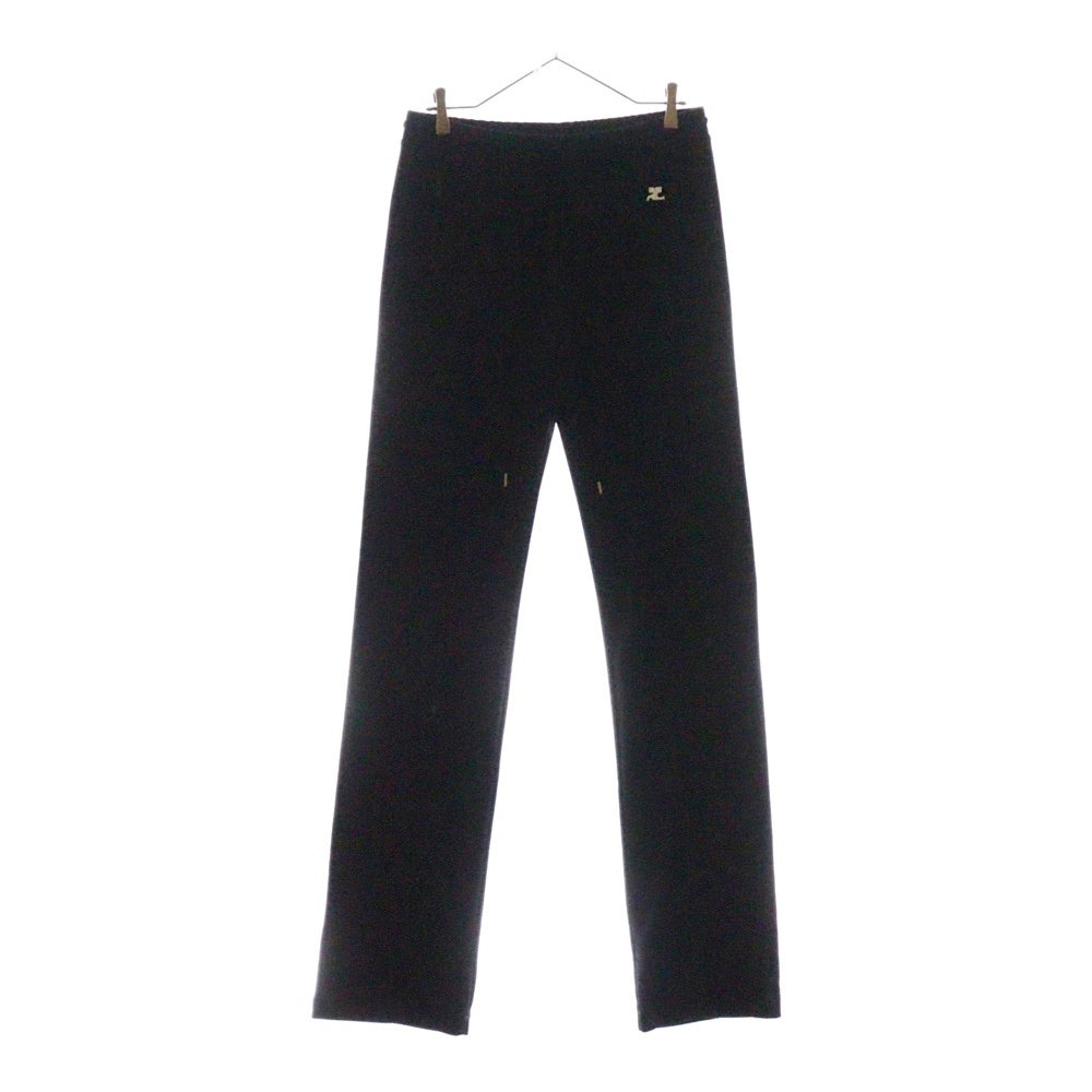 COURREGES(クレージュ) Interlock Tracksuit Pants インターロックトラックスーツパンツ ブラック