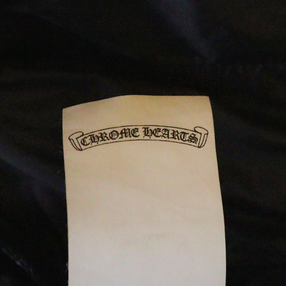 CHROME HEARTS(クロムハーツ) TRACK PANTS トラックパンツ サイドクロスボールレザー切替トラックロングパンツ ブラック/レッド