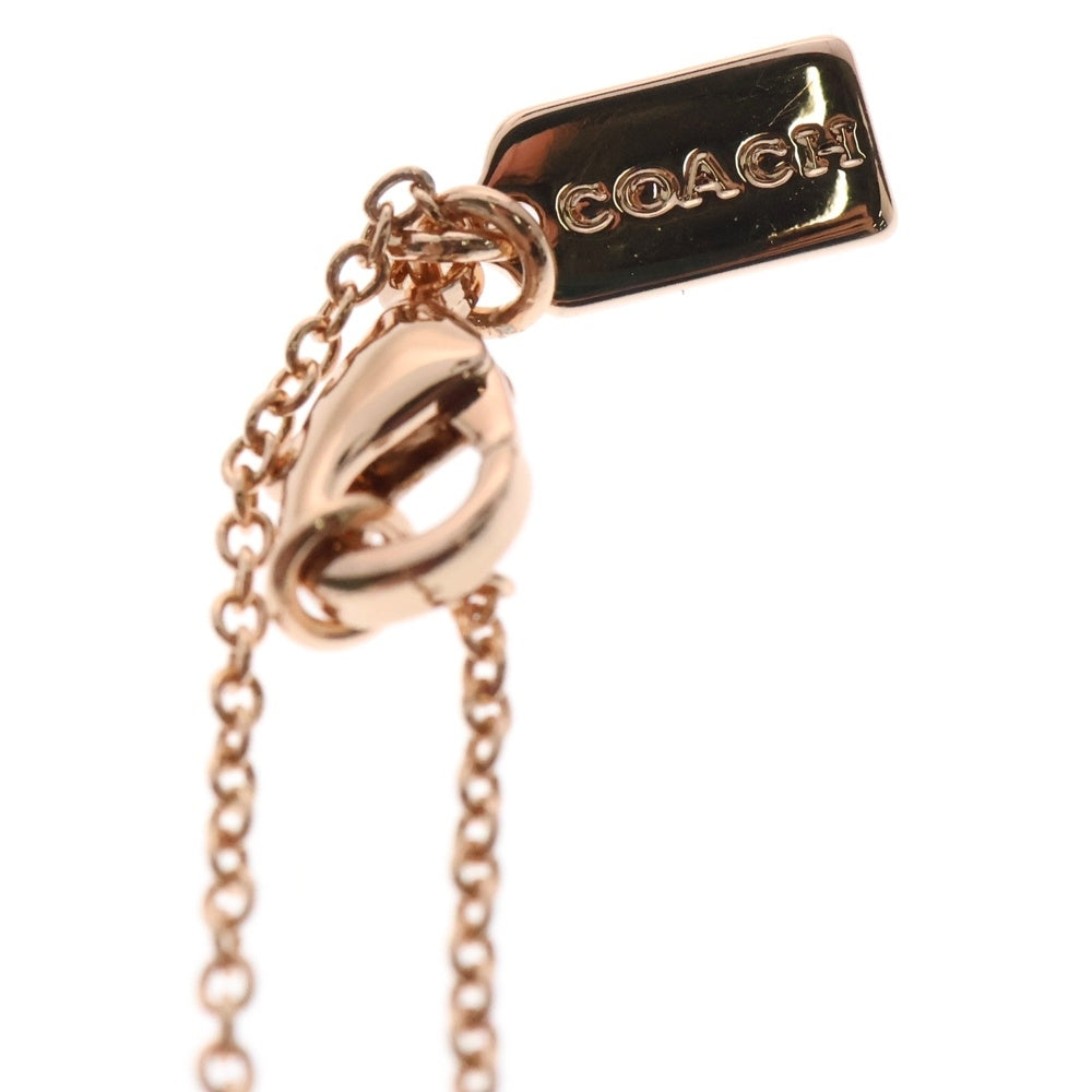 COACH(コーチ) オープンサークルストーン ストランドネックレス ペンダント F54514RGD ローズゴールド レディース