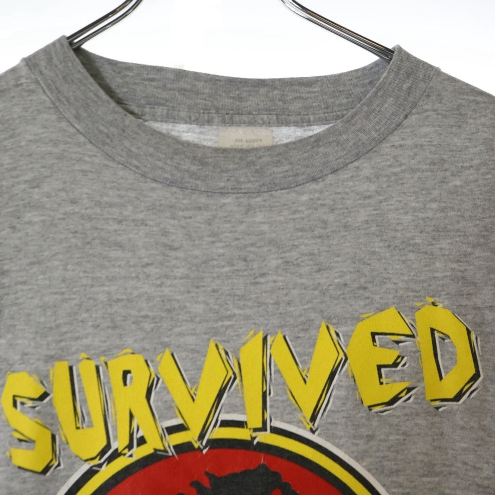 VINTAGE(ヴィンテージ) 90s JURASSIC PARK ジュラシックパーク フロントロゴプリント半袖Tシャツ カットソー グレー