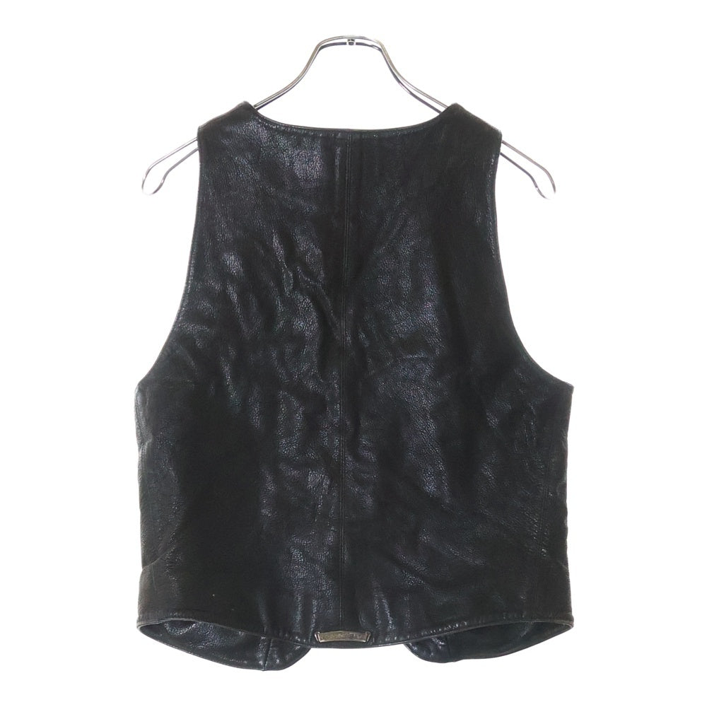 CHROME HEARTS(クロムハーツ) CLASSC 2B LTHR クラシック クロスボールレザーベスト ブラウン